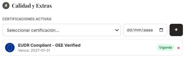 EUDR Compliant - GEE Verified